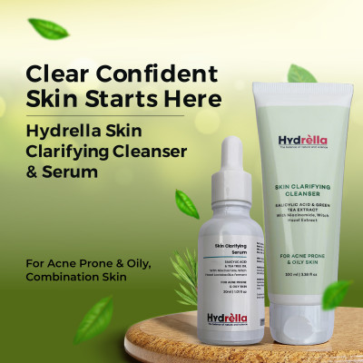 Hydrella skin Clarifying Cleanser & Serum combo